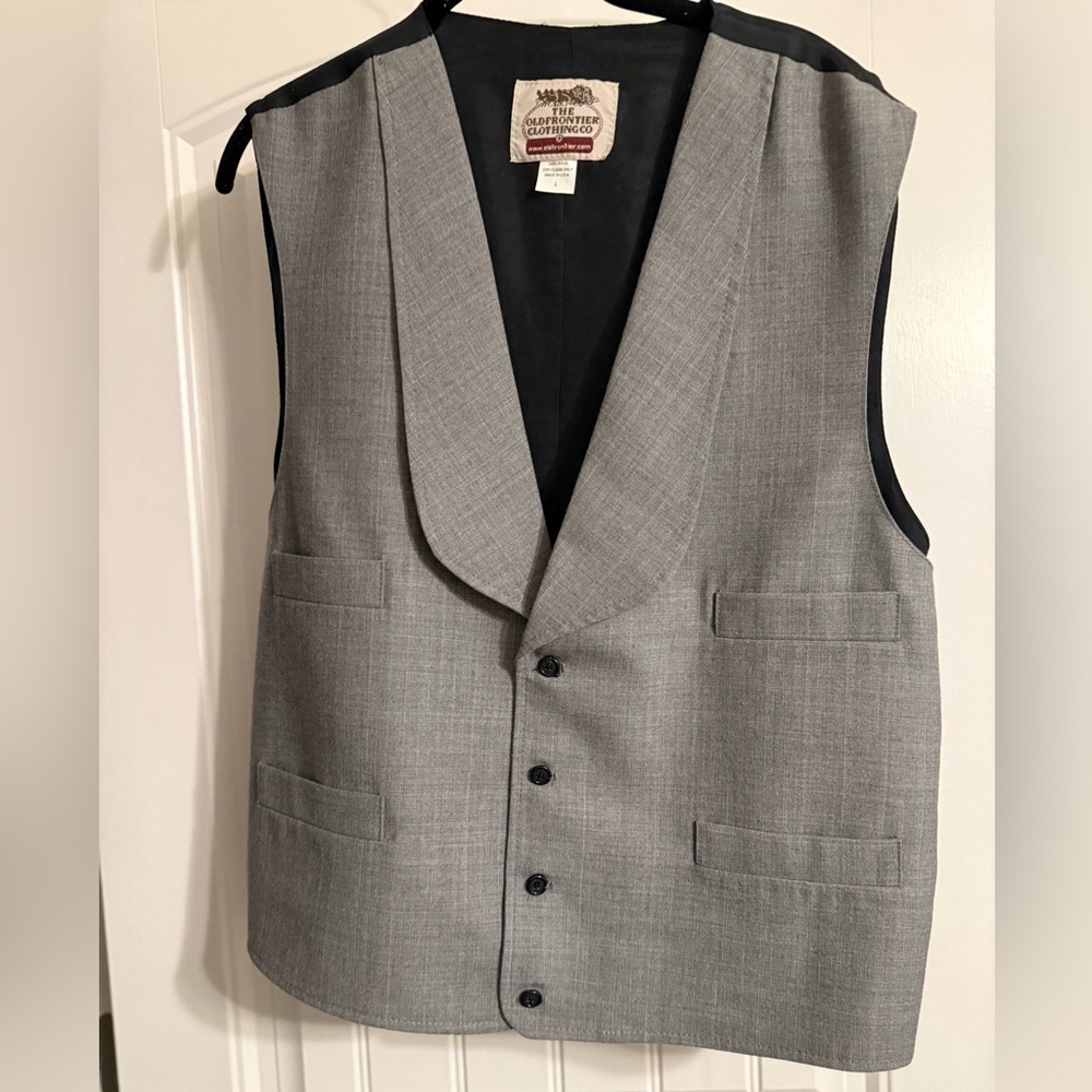 The Old Frontier Clothing Company Gray Men’s Vest Size L